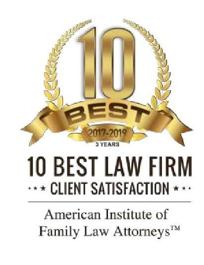 AMERICAN INSTITUTE OF FAMILY LAW ATTORNEYS 10 BEST LAW FIRM IN OHIO FOR CLIENT SATISFACTION FOR THE THIRD YEAR IN A ROW!